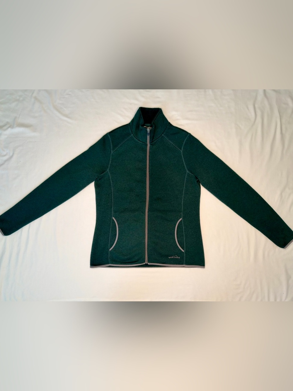 Eddie Bauer Forest Green Women's Full-Zip Fleece Jacket